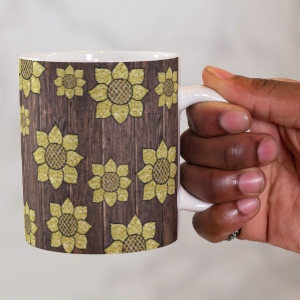 Sunflower Sublimation Print Mug